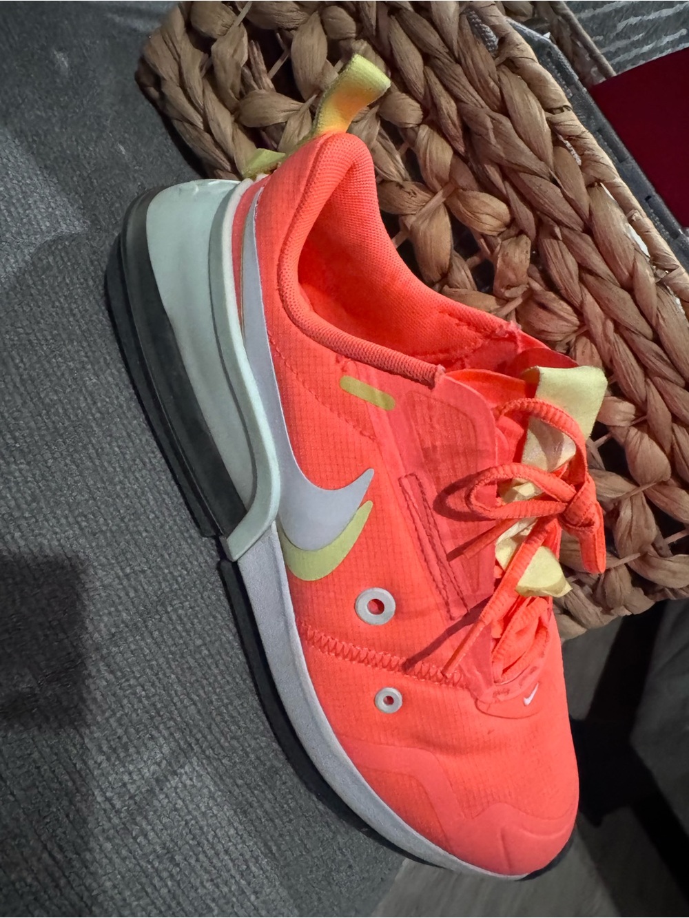 Nike Women's Coral and Lemon Athletic Sneakers